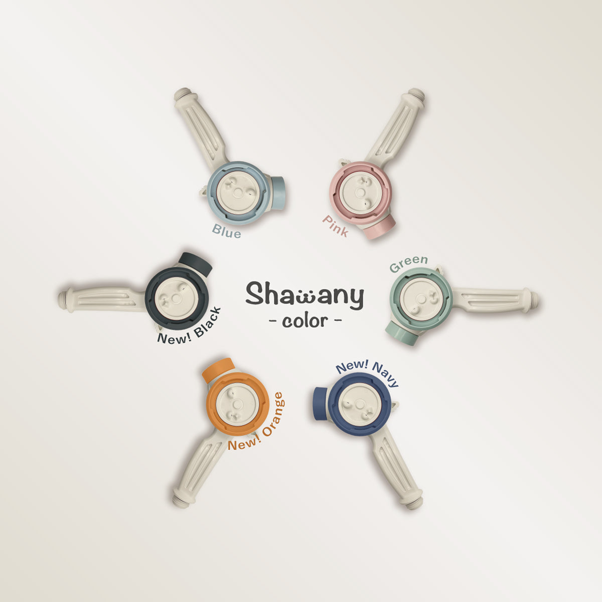 わんこを片手で簡単にササっとキレイに洗えるシャワーヘッド 「シャワニー・カラー」 | Shawany Color