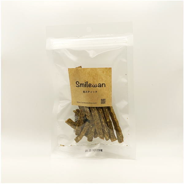 【Smilewan】鮭スティック 30ｇ（犬用）おやつ　アスタキサンチン　カルシウム　コラーゲン　DHA