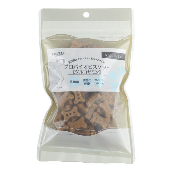 【ナチュラルハーベスト】 プロバイオビスケット（グルコサミン）80g（犬用）犬　おやつ　関節　グルコサミン　コンドロイチン　乳酸菌