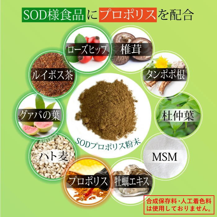 ＳＯＤ&プロポリス（犬・猫用）プロポリス　SOD　免疫力　犬　猫